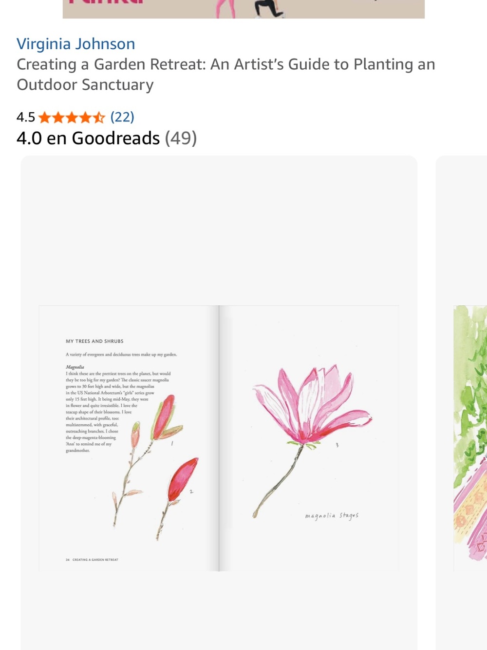 Book New Creating a Garden Retreat — Green and Pink Botanical Cover - Picture 2 of 3